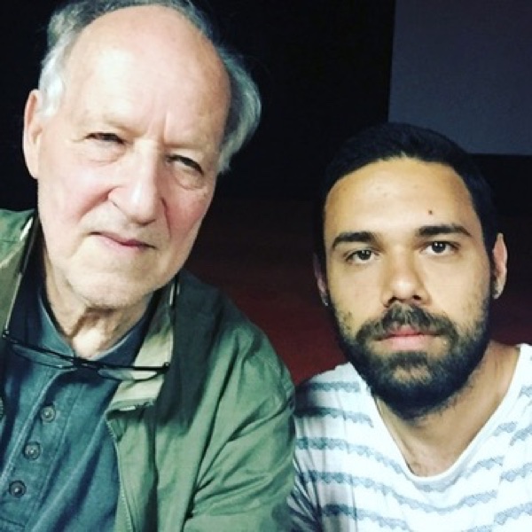 Selfie of Paul with Werner Herzog